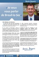 Annonce de la candidature de Denis Dupuis aux élections municipales de Breuil-le-sec